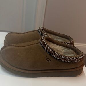 UGG Tan Suede Slip-On Shoes